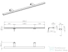 Arezzo design ESTHER lámpa 80cm IP44 4000K, króm AR-1100230050