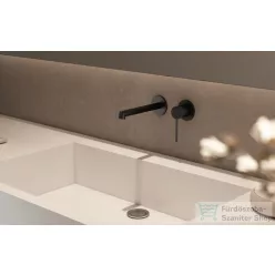  AREZZO design PALMFIELD fali mosdócsaptelep, gun metal AR-1103GM