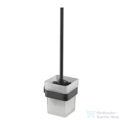 AREZZO design Mono fali wc kefe tartó, fekete AR-120061B