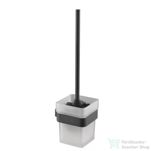 AREZZO design Mono fali wc kefe tartó, fekete AR-120061B