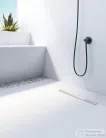 AREZZO design SOLIDSoft zuhanytálca 120x90 cm, FEHÉR, egyenes lefolyóval (2 doboz)  AR-12090LINW