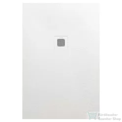   AREZZO design SOLIDSoft zuhanytálca 120x90 cm, FEHÉR,  színazonos lefolyóval (2 doboz) AR-12090W