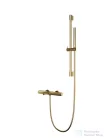 AREZZO design ELEGANT termosztatikus kádcsaptelep zuhanyszettel , szálcsiszolt arany AR-1295BG