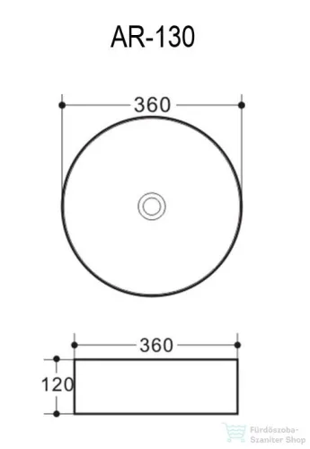 AREZZO design NEW ORLEANS MOSDÓTÁL + LEFOLYÓ FEKETE AR-130