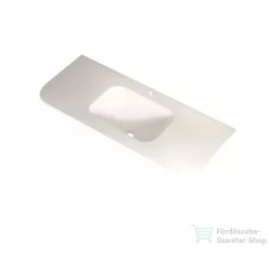   Arezzo Design SIERRA 120x46 cm-es, beépíthető mosdó, matt fehér AR-1415120W