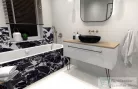 AREZZO design pultra ültethető mosdó RIKA 52x40 matt fekete