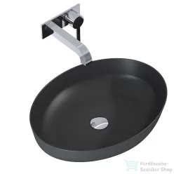   AREZZO design pultra ültethető mosdó RIKA 52x40 matt antracit AR-145004