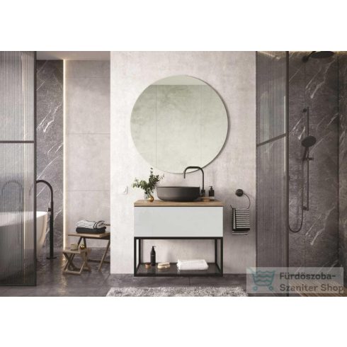 AREZZO design pultra ültethető mosdó LORCA 42x42 matt antracit AR-145007