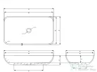 AREZZO design Fresi pultra ültethető mosdó AR-145033