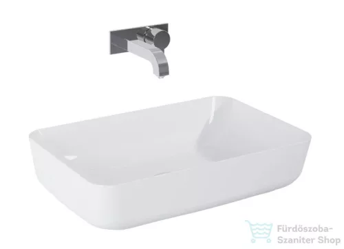 AREZZO design Nomia pultra ültethető mosdó 50x39 cm, fehér AR-145042