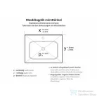 AREZZO design Nomia pultra ültethető mosdó 50x39 cm, fehér AR-145042