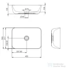 AREZZO design Reni pultra ültethető mosdó AR-145047