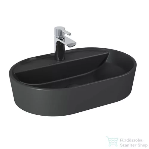 AREZZO design pultra ültethető mosdó BABETTE 62X45 matt antracit