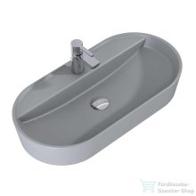   AREZZO design pultra ültethető mosdó BABETTE 82X41 matt ezüstszürke