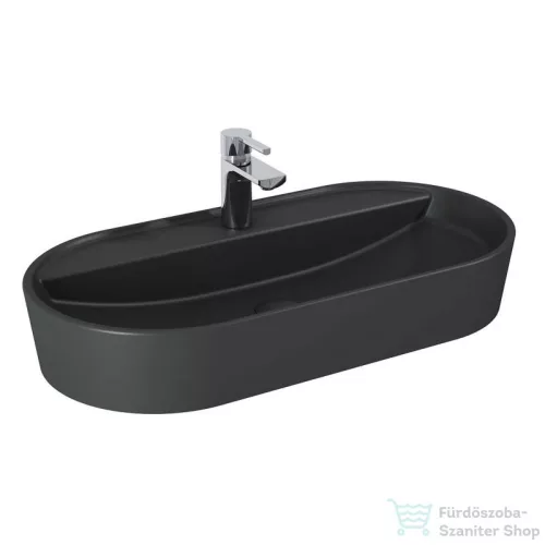 AREZZO design pultra ültethető mosdó BABETTE 82X41 matt antracit