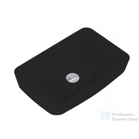 AREZZO design pultra ültethető mosdó NOMIA 50x39, matt fekete