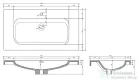 AREZZO design 90 cm-es Iwa mosdó