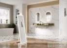 AREZZO design pultra ültethető mosdó RENI 46x33, matt beige AR-146027