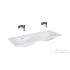   AREZZO design Skappa 120 cm-es dupla mosdó, csaplyuk nélkül, fehér AR-146034