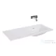 AREZZO design Skappa 100 cm-es mosdó, csaplyuk nélkül, jobbos, fehér AR-146035