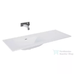   AREZZO design Skappa 120 cm-es  mosdó, csaplyuk nélkül, balos, fehér AR-146038