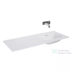   AREZZO design Skappa 120 cm-es mosdó (60+60), csaplyuk nélkül, jobbos, fehér AR-146039