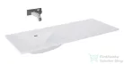AREZZO design Skappa 120 cm-es mosdó (60+60), csaplyuk nélkül, balos, fehér AR-146040