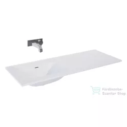   AREZZO design Skappa 120 cm-es mosdó (60+60), csaplyuk nélkül, balos, fehér AR-146040