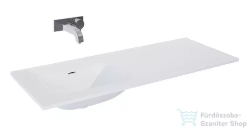 AREZZO design Skappa 120 cm-es mosdó (60+60), csaplyuk nélkül, balos, fehér AR-146040