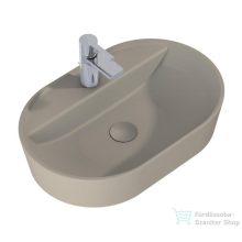   AREZZO design pultra ültethető mosdó BABETTE 62X42 cm, matt bézs AR-146041