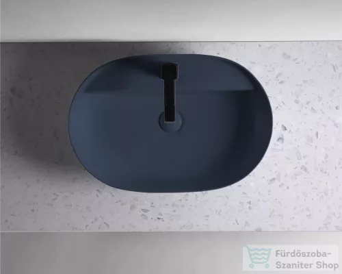 AREZZO design pultra ültethető mosdó BABETTE 62X42 cm, matt kék AR-146042