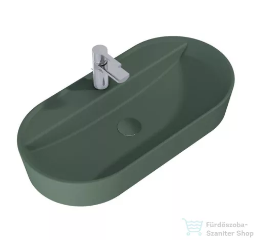 AREZZO design pultra ültethető mosdó BABETTE 82X41 cm, matt zöld AR-146046