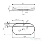 AREZZO design pultra ültethető mosdó BABETTE 82X41 cm, matt zöld AR-146046