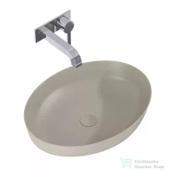   AREZZO design Rika pultra ültethető mosdó 52x40 cm, matt bézs AR-146048
