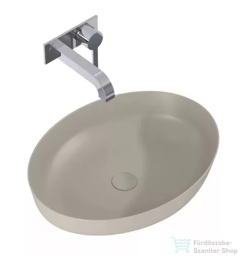 AREZZO design Rika pultra ültethető mosdó 52x40 cm, matt bézs AR-146048