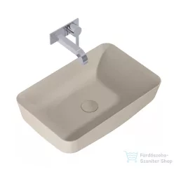   AREZZO design Nomia pultra ültethető mosdó 50x39 cm, matt bézs AR-146051