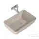 AREZZO design Nomia pultra ültethető mosdó 50x39 cm, matt bézs AR-146051