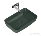 AREZZO design Nomia pultra ültethető mosdó 50x39 cm, matt zöld AR-146052