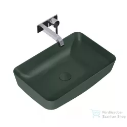   AREZZO design Nomia pultra ültethető mosdó 50x39 cm, matt zöld AR-146052