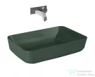 AREZZO design Nomia pultra ültethető mosdó 50x39 cm, matt zöld AR-146052