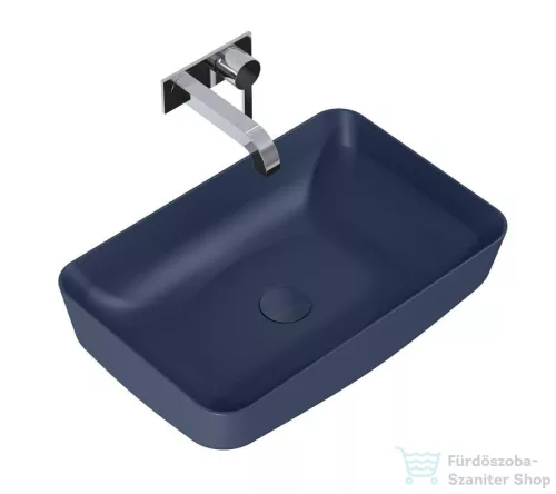AREZZO design pultra ültethető mosdó NOMIA 50x39 cm, matt kék AR-146053