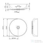 AREZZO design LORCA 42x42 cm pultra ültethető mosdó, matt bézs AR-146054