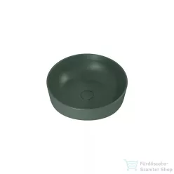   AREZZO design LORCA 42x42 cm pultra ültethető mosdó, matt zöld AR-146055