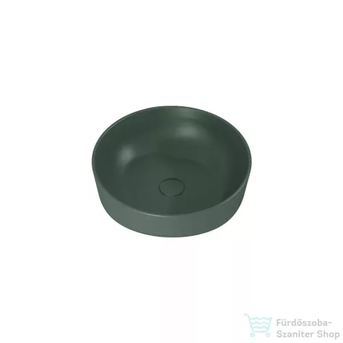 AREZZO design LORCA 42x42 cm pultra ültethető mosdó, matt zöld AR-146055