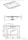 AREZZO design SKAPPA 60 cm-es mosdó, matt kék AR-146059