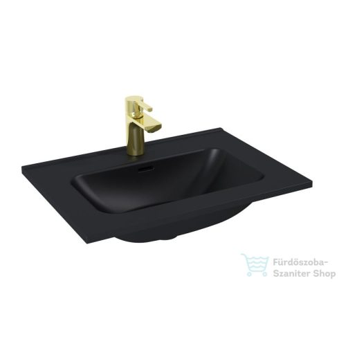 AREZZO design SKAPPA 60 cm-es mosdó, matt fekete AR-146060