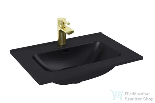 AREZZO design SKAPPA 60 cm-es mosdó, matt fekete AR-146060