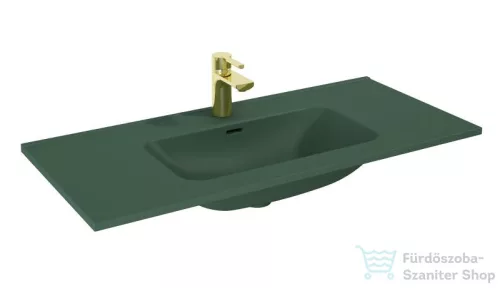 AREZZO design SKAPPA 100 cm-es mosdó, matt zöld AR-146068