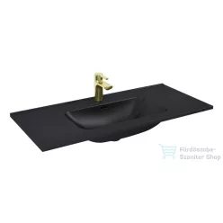 AREZZO design SKAPPA 100 cm-es mosdó, matt fekete AR-146070