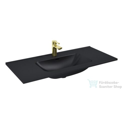 AREZZO design SKAPPA 100 cm-es mosdó, matt fekete AR-146070